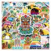 50 Cartoon Ins Landscape Hawaii Travel DIY Decorative Laptop Suitcase Car Creative Stickers