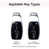 for Mercedes Benz Key fob Cover, Leather Crystal Key Case Protector Compatible with Mercedes Benz E-Class S-Class A-Class C-Class G-Class AMG smart