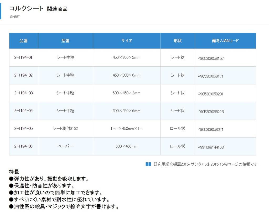 Лист пробки, среднее зерно, 600 x 450 x 6 2-1194-04