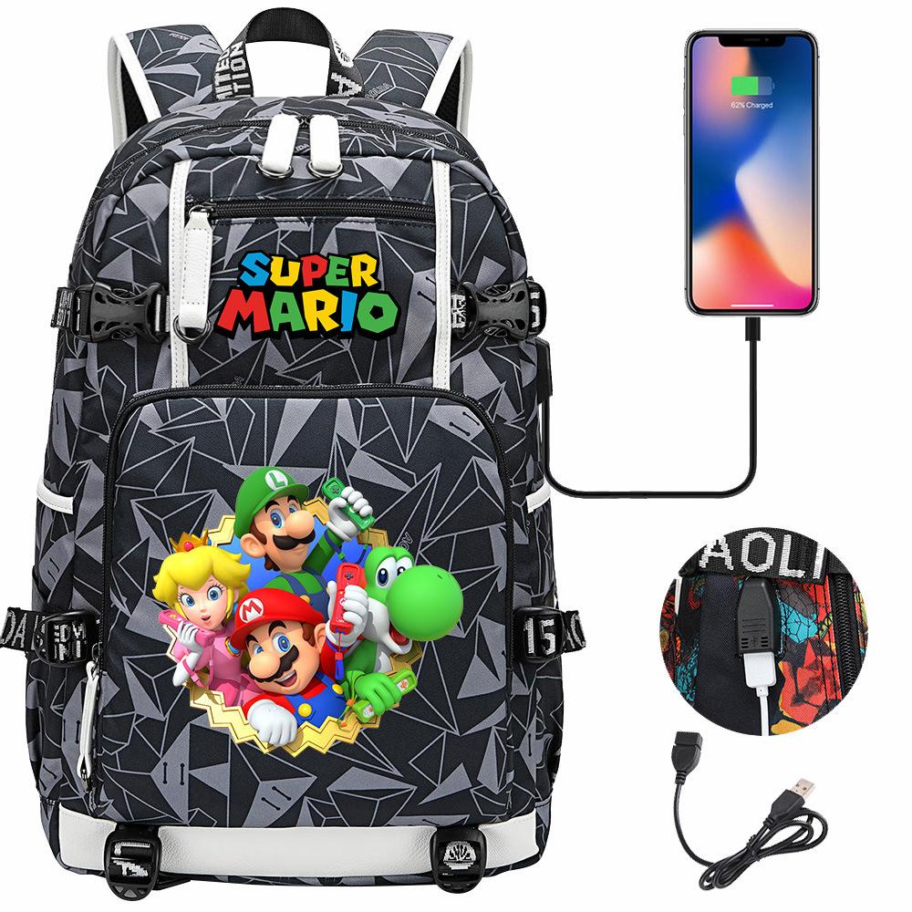 Large Capacity Student Backpack for Teens Casual Travel Dual Shoulder Bag Printed Hot Sale 06 Style