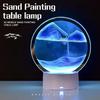 3D Sand Painting Remote Control Table Lamp with USB Flowing Quicksand Painting Decorative