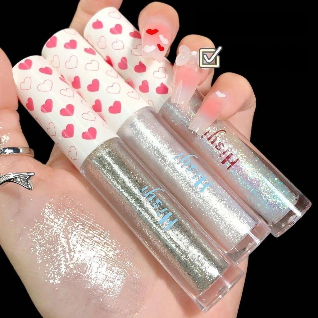 Жидкие тени для век, хайлайтер, тени для век, мерцающие водостойкие блестящие стойкие блестки, осветляющие макияж