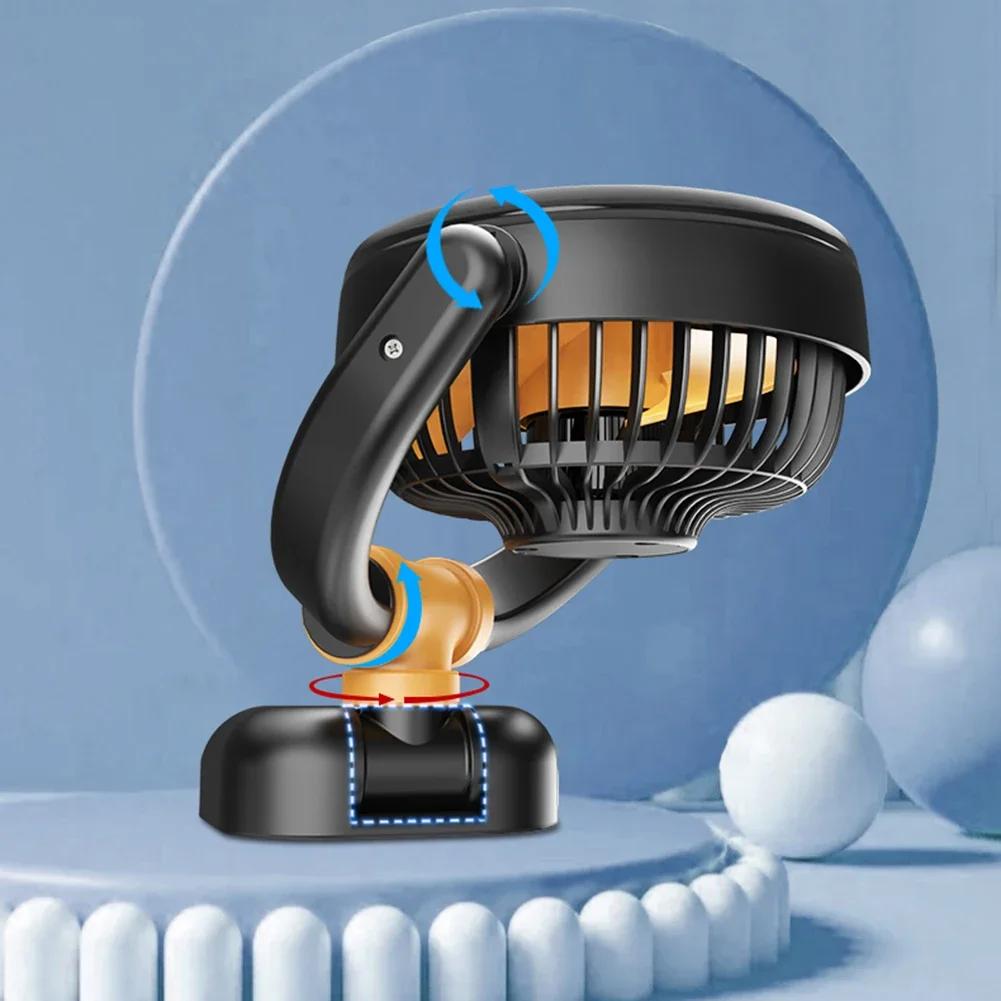 5 В/12 В/24 В Вентилятор охлаждения приборной панели, Складной вентилятор-циркулятор воздуха, Вращение на 360 градусов, Маленький вентилятор для приборной панели автомобиля, Летние автомобильные аксессуары