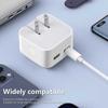 Зарядное устройство USB Type-C 50 Вт, двойное PD, портативное, USB-C, поддержка быстрой зарядки Type-C PD для iPhone 15 14 13 12 Pro Max 11 X, планшета