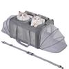 Double Cat Travel Bag Large Capacity Expandable Cat Bags Breathable Outdoor Portable Crossbody Handheld Pet Bag