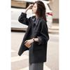 Women's Elegant Mid-Length Wool Blend Coat