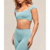 Gymshark Мягкий лифчик-бюстгальтер Sculpt Cap Sleeve Bralette Rest Blue B3b3a Udbb