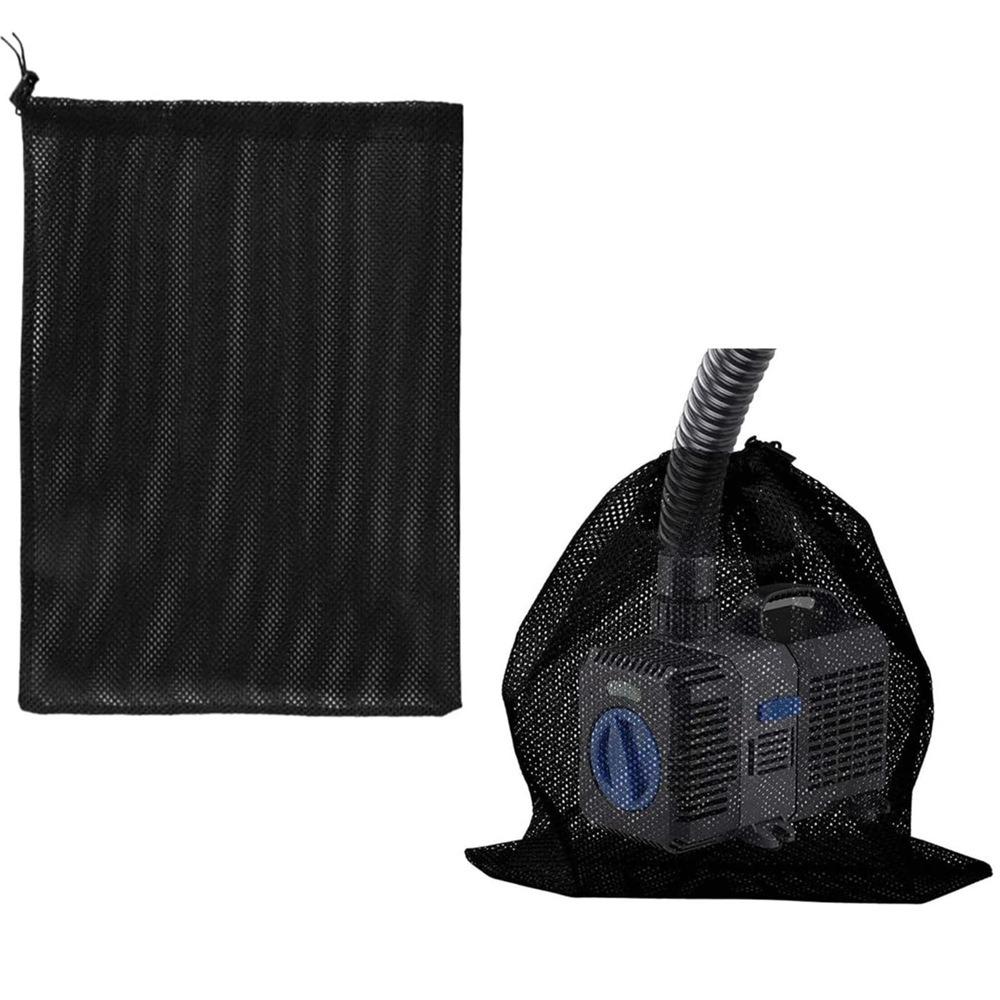 Isolation Bag Black Drawstring Pumps Barrier Filter Mesh Bag Net Bag Water Pump Filter