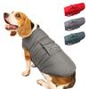 Large Dog Clothes Thickened Fleece Linied Warm Dog Vest Jacket Winter Indoor Outdoor Pet Waterpfoof Coat French Bulldog Labrador