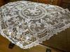 Vivienne White Venice Lace Embroidered Table OW5551N1 Tablecloth, 82x82cm, Runner,