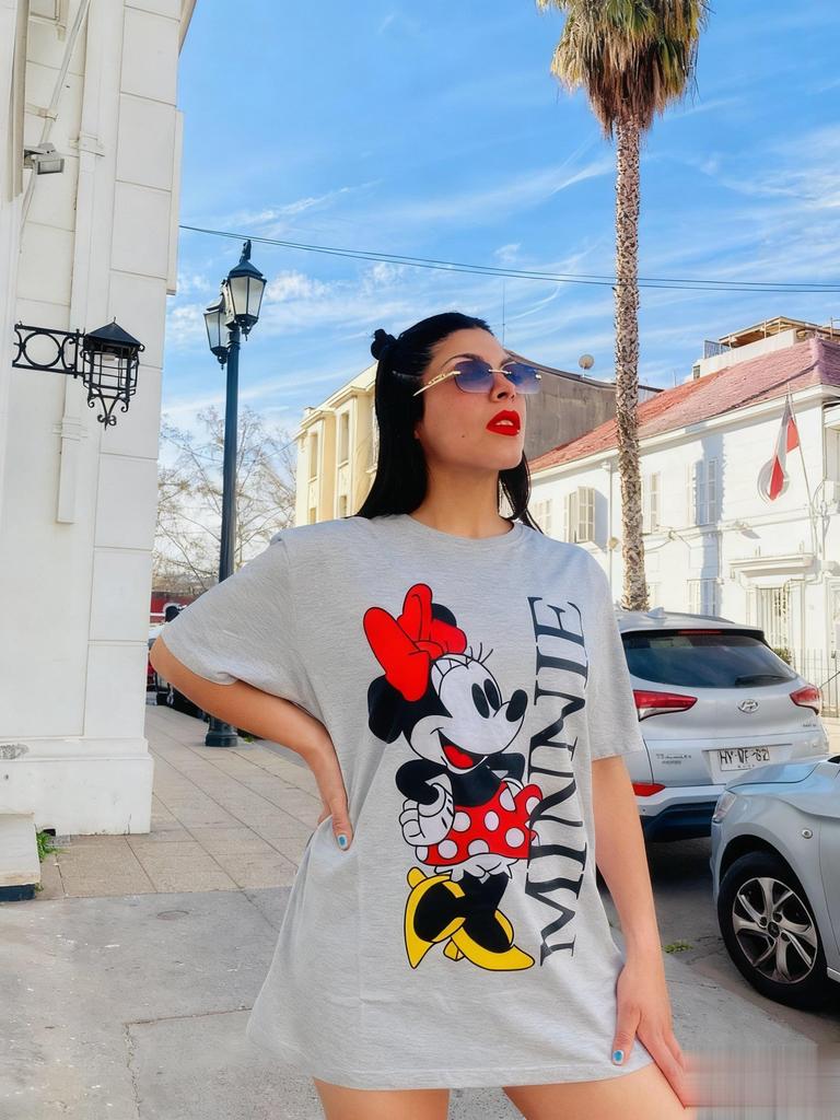 Женская летняя футболка с коротким рукавом Disney Minnie Mouse, свободный крой, повседневный топ, уличная мода, модная футболка с мультяшным принтом, одежда в стиле Y2k