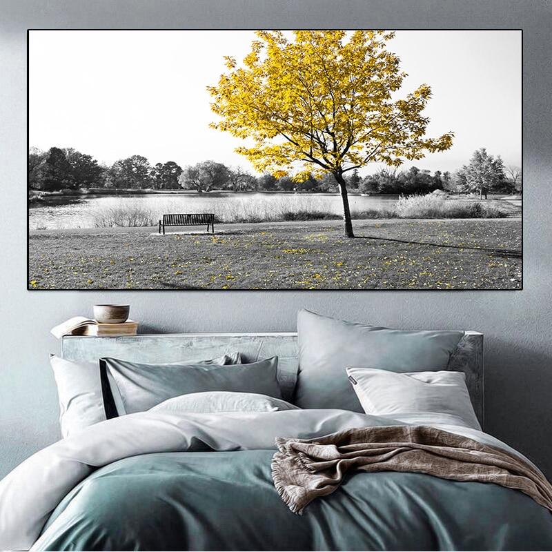 Древо жизни Густав Климт Пейзаж Цветы Настенная картина на холсте Скандинавский постер с принтом Картина для гостиной Домашний декор