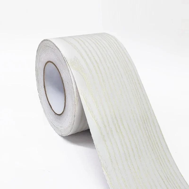 5meters Waterproof Self-Adhesive Baseboard Wall Sticker Waistline Baseboard Wall Trim Corner Line Protector Decor Skirting Board
