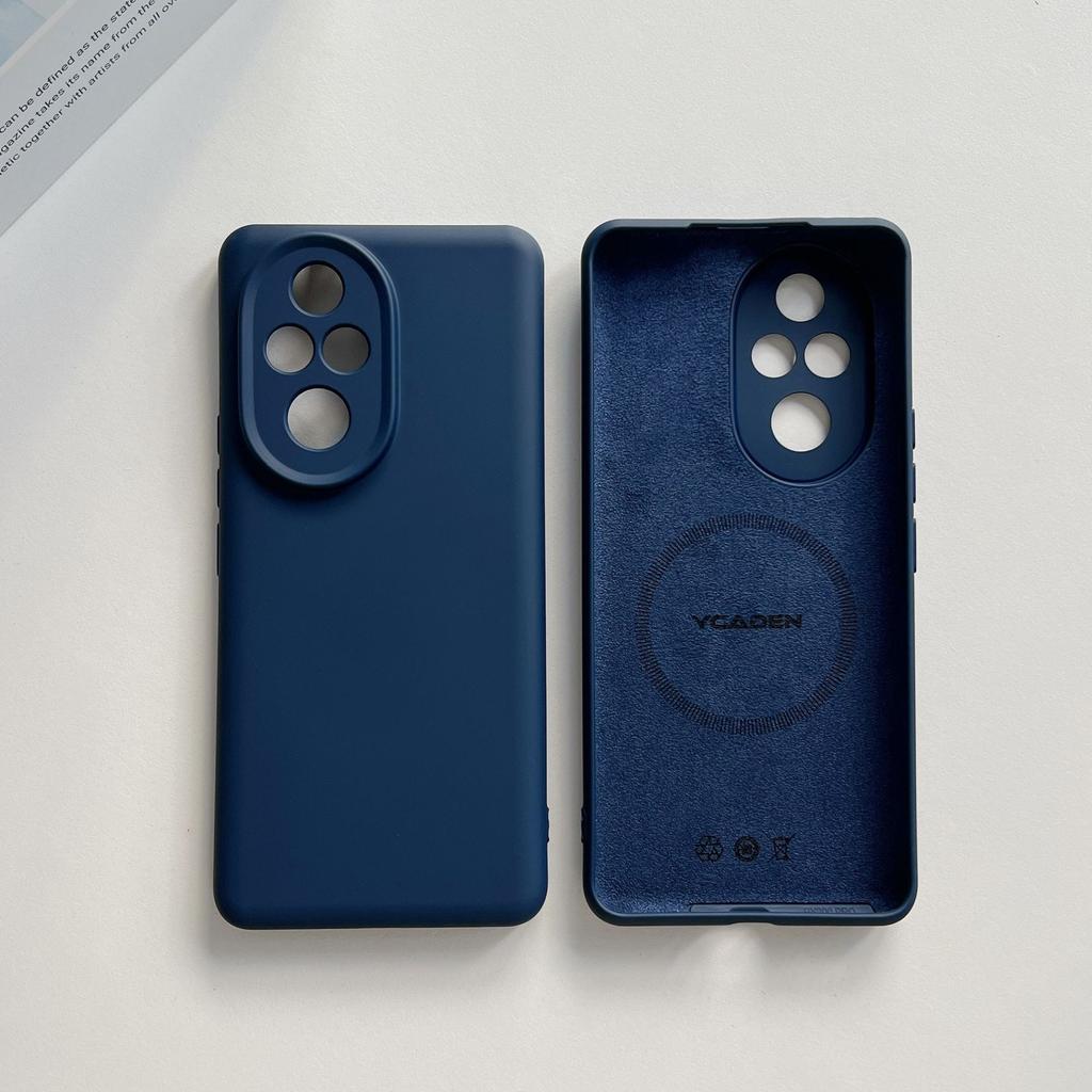 Жидкий магнитный силиконовый чехол подходит для мобильного телефона Honor 111PRO Magic1, однотонный, противоударный, полноразмерный, мягкий защитный чехол