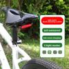 Asiento de bicicleta con luz trasera LED recargable por USB sillín ergonómico para ciclismo