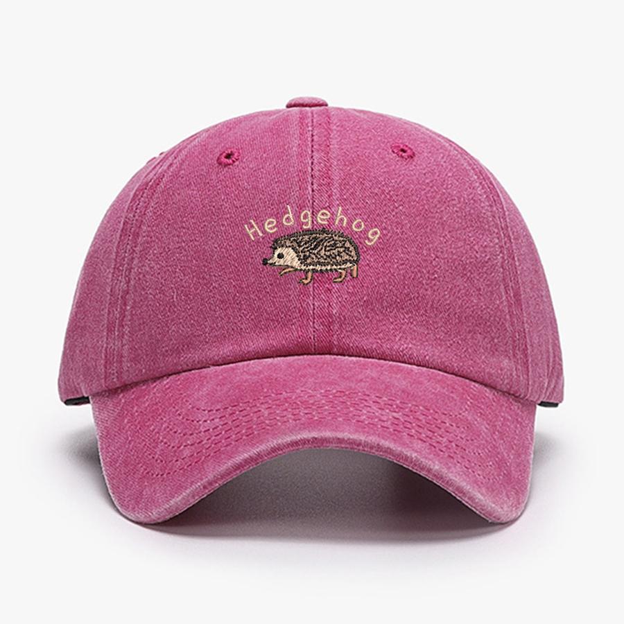 Mini Hedgehog Embroidery cotton Baseball caps for Unisex Women Washed vintage Hat Sports Fishing trucker Summer Autumn Peaked cap