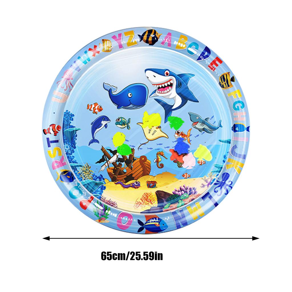 68x48см ПВХ Надувной Кот Собака Домашний питомец Игровой коврик Детский коврик для игр с водой Время на животике Водяная подушка Интерактивный сенсорный коврик для игр с водой Игрушки