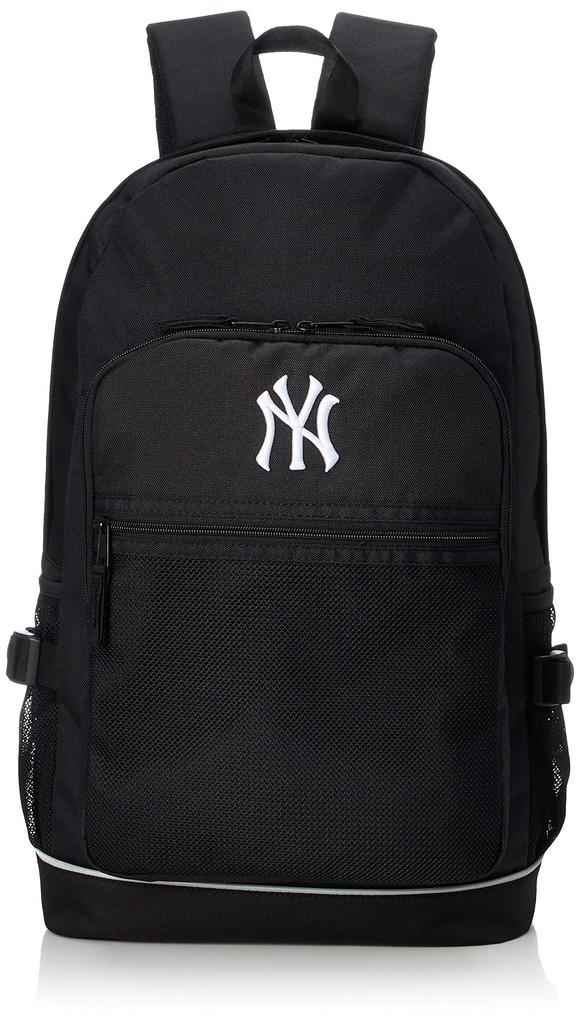 League Backpack Daypack NY Backpack Black One Size [Major Baseball] YK-MBBK144 Men's