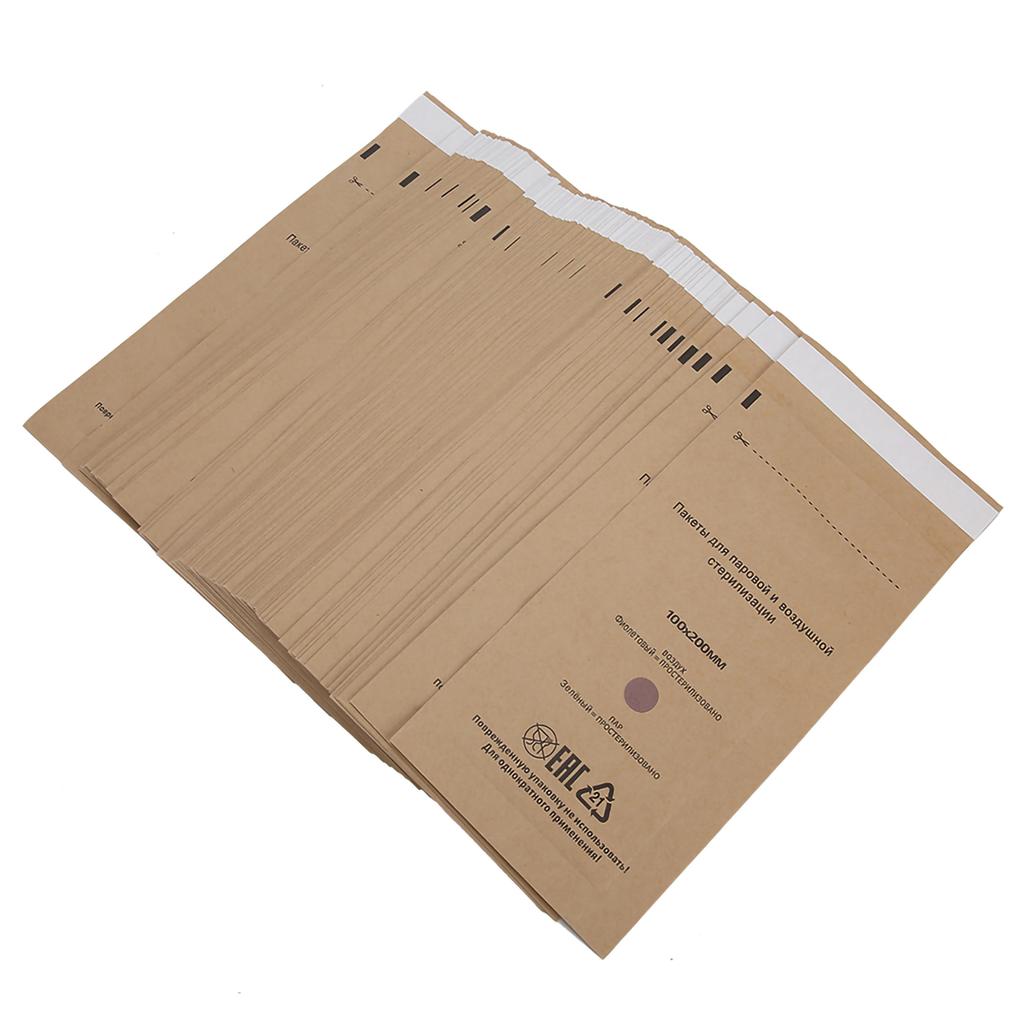 100 шт одноразовых сумок для чистки косметических инструментов для нейл-арта, сумка для УФ-очистителя, 100 x 200 мм