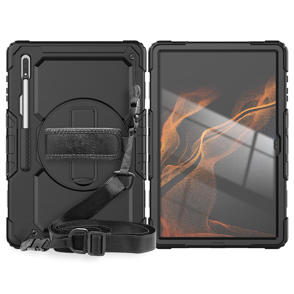 Armor Heavy Duty для Samsung Galaxy Tab S8Ultra Smart Tablet Case для 12,4 Samsung S7Plus A8 10,5 X200 A7 Lite 10,4 T500/T505 Силиконовый защитный чехол