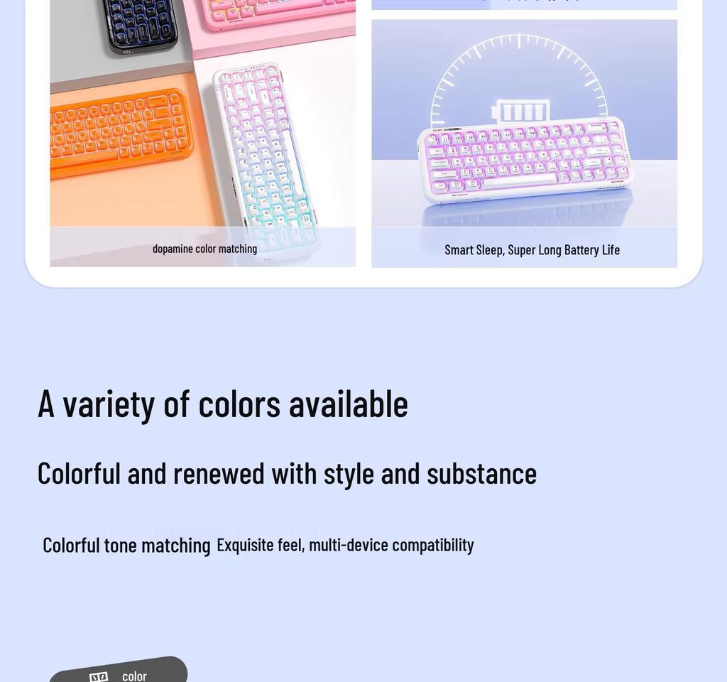 Беспроводная игровая клавиатура Skyscraper SK-711CDM RGB