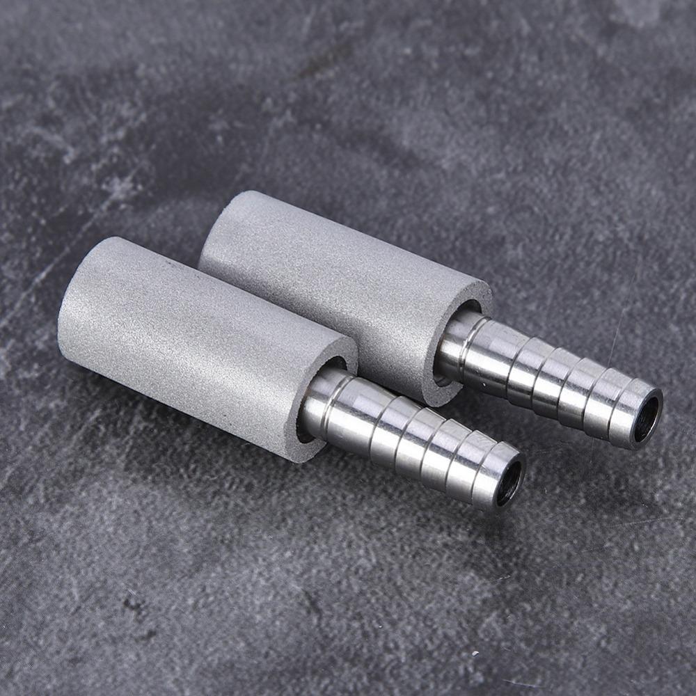 2pcs Stainless Steel Aeration Stone 1/4 Inch Barb Brewing Accessories Beer Carbonation