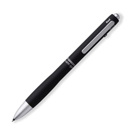 Многофункциональная ручка STAEDTLER Avantgarde Blast Black 927AG-BB (Черная, Красная, Синяя шариковая ручка и Механический карандаш 0,5 мм), алюминий