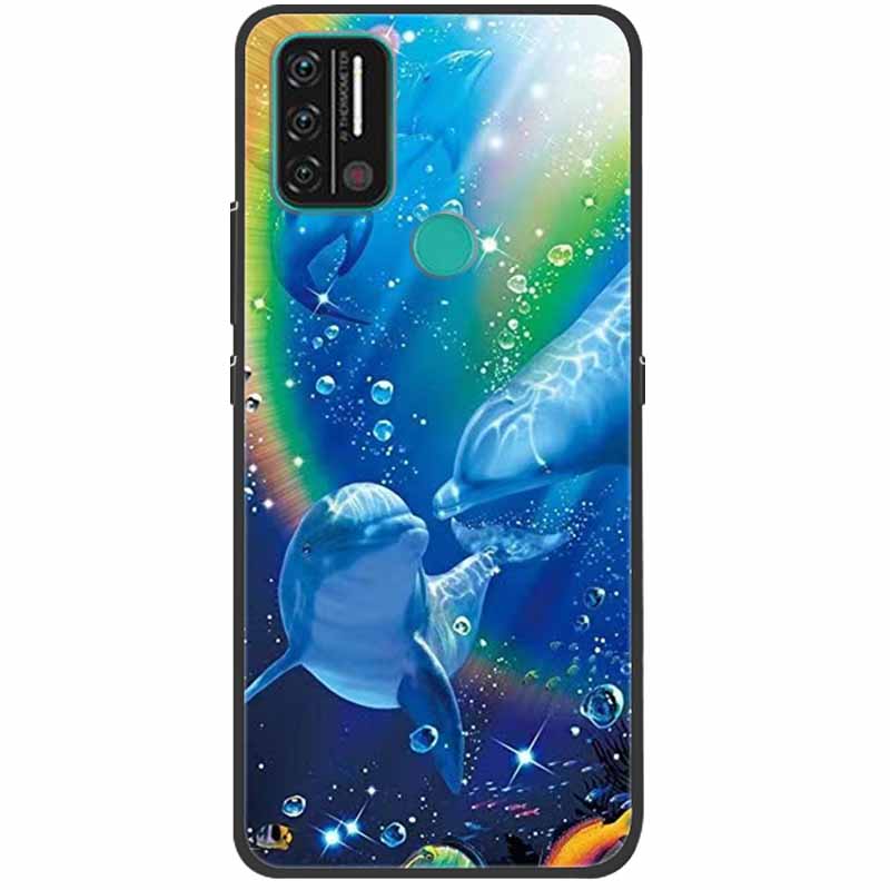 Мягкий чехол с принтом для Umidigi A9 Pro, силиконовый защитный чехол, черные чехлы для Umidigi A7 Pro, милый кот, A9Pro, A 9, A7Pro