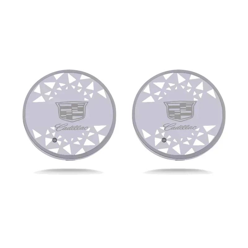 LED Car Cup Holder Mat USB Charging Coaster for Cadillac ATS CTS DTS STS SLS XLR BLS Escalade CT6 Interior Light Pad
