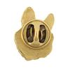 French Bulldog, Frenchie II - gold-plated pin brooch, elegant dog ornament, unique pin by Art-Dog brand