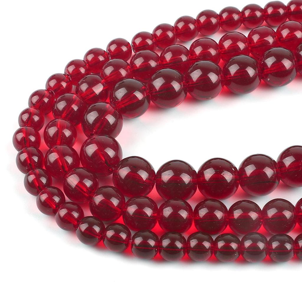 Хрустальные стеклянные бусины, стеклянные бусины с имитацией граната, свободные бусины-разделители для изготовления ювелирных изделий своими руками, браслета и ожерелья