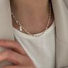Melliv Silver Oval Ring Link Necklace_mvn43
