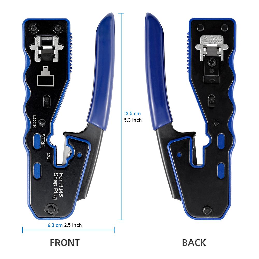 Wire Stripper Cutter Crimper Cat5e Cat6 Cable Eazy Type Modular Plug Pliers Toolkits Pass Through Network RJ45 Crimping Tool