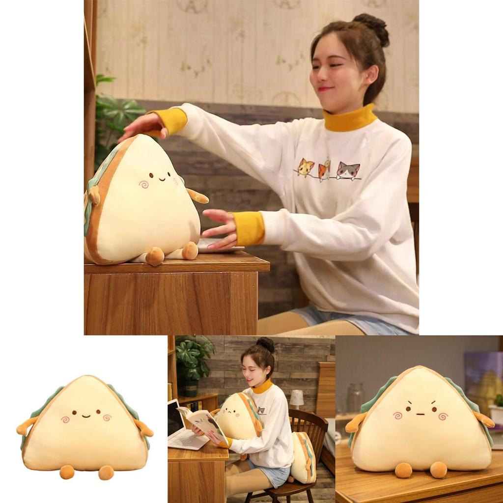 Soft And Fluffy Sandwich Cake Stuffed Toy With Vivid Emotions