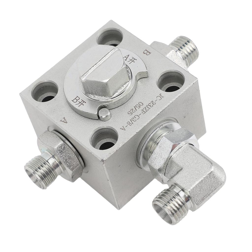 3 Way Diverter Valve Mini Excavator Throttle Spare Replacement Parts with Hydraulic Accessories Screws