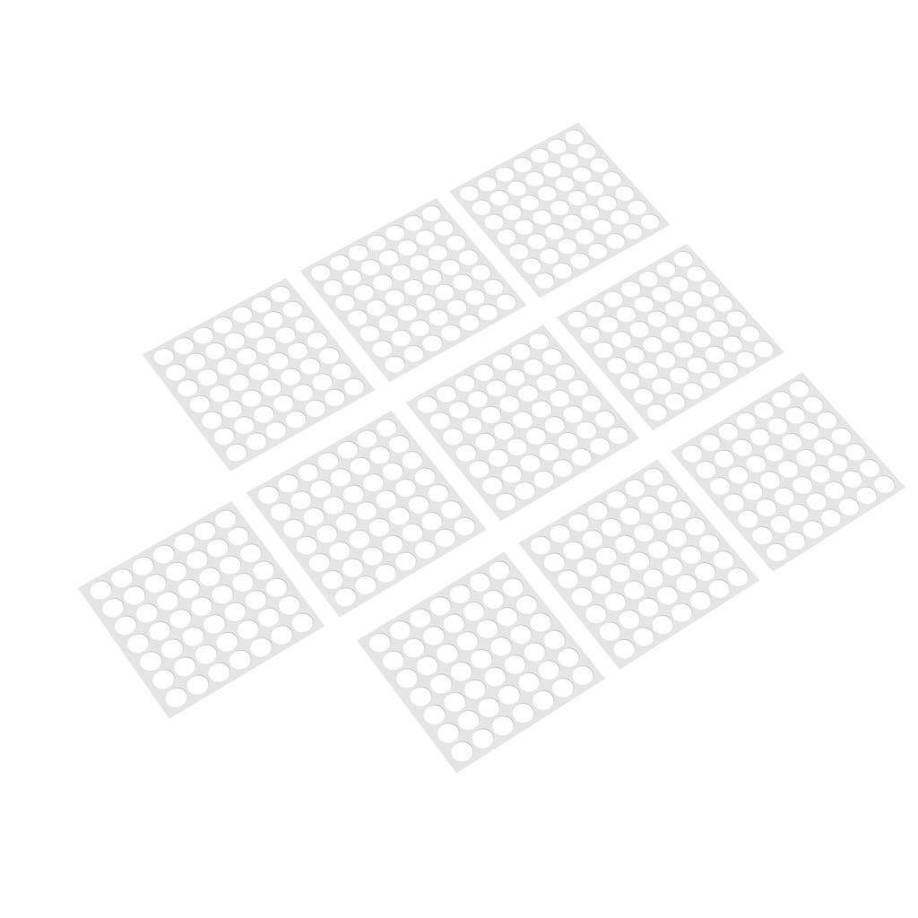 490 Pcs Silicone Bumper Pad 15x1mm Clear Self Adhesive Bumper Glass Table Top Anti Slip Pad for Furniture