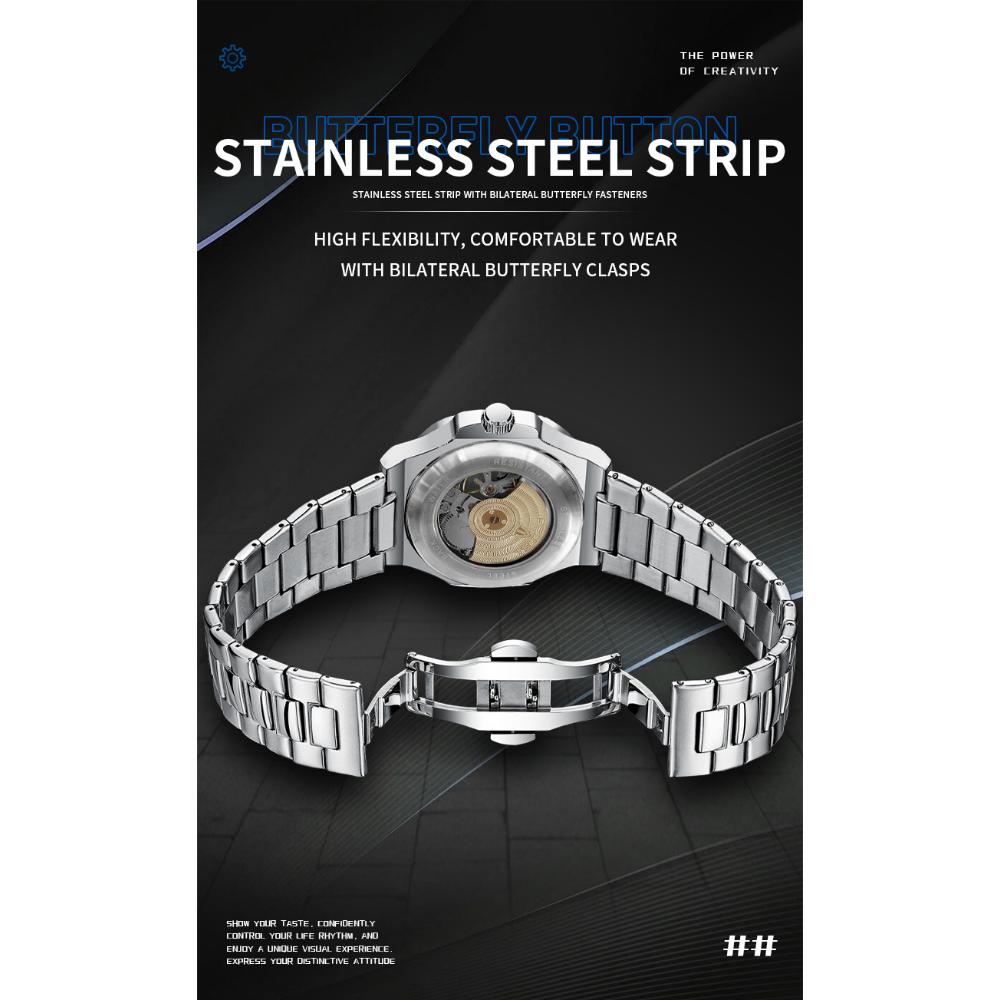 Men Luxury Mechanical Watches Waterproof Automatic Design Business Wrist Watches