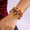 Многослойный браслет-бэнгл на Хэллоуин с бусинами для женщин, винтажный, готический, со скелетом, призраком, черепом, летучей мышью, тыквой, хрустальными бусинами, ювелирное изделие, подарок