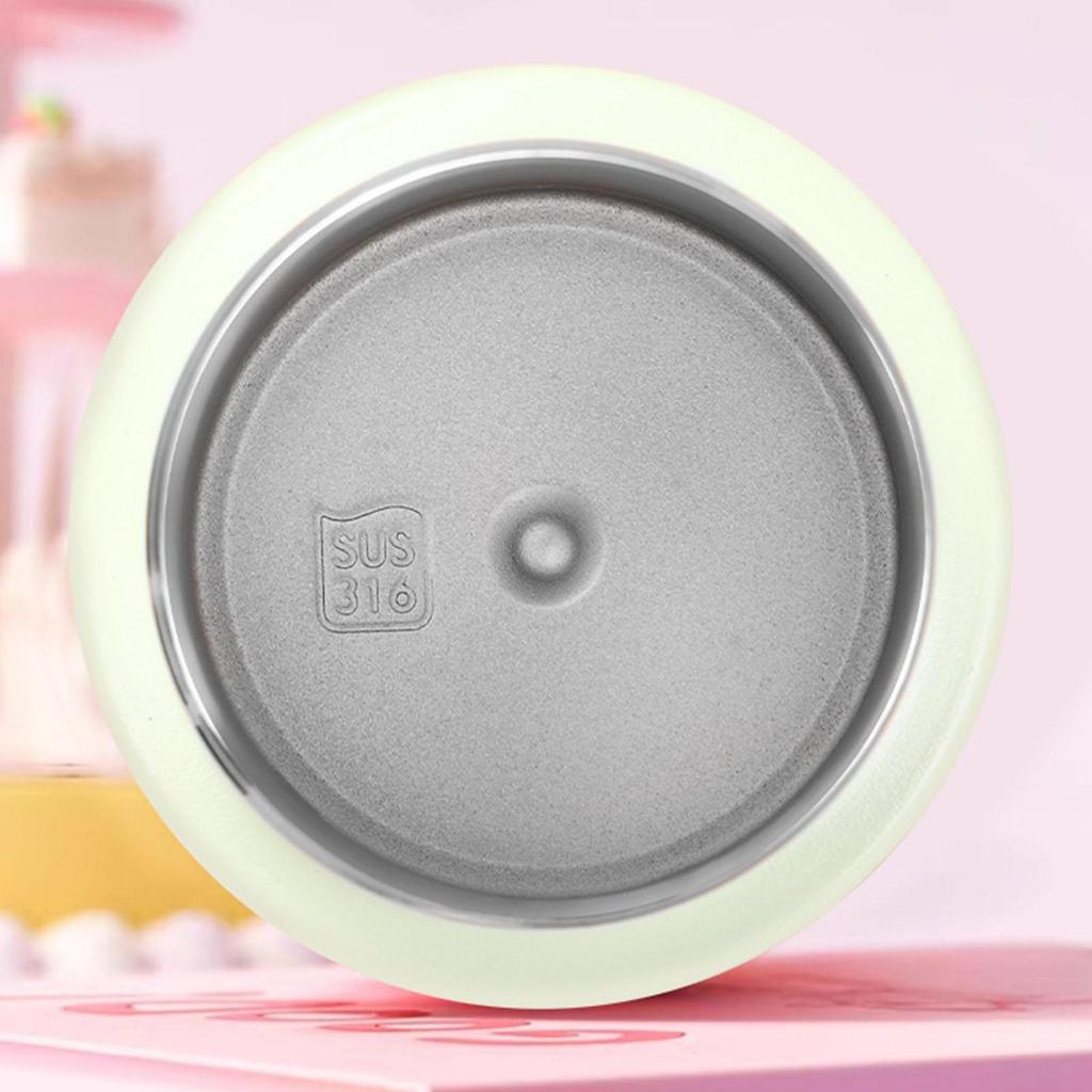 Leakproof Water Bottles 450ml Leakproof Stainless Steel Tumbler Cute Water Bottle Coffee Cup For Travel Sports Hiking Fishing