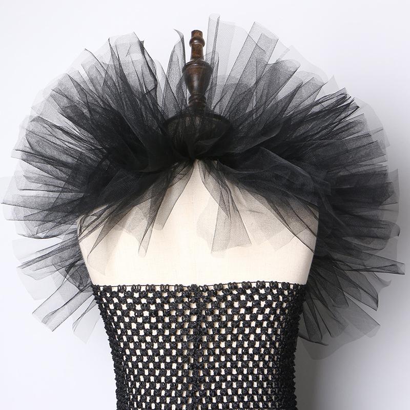 Платье-пачка Злая девочка Темный косплей Рождественский костюм на Хэллоуин Детский нарядный