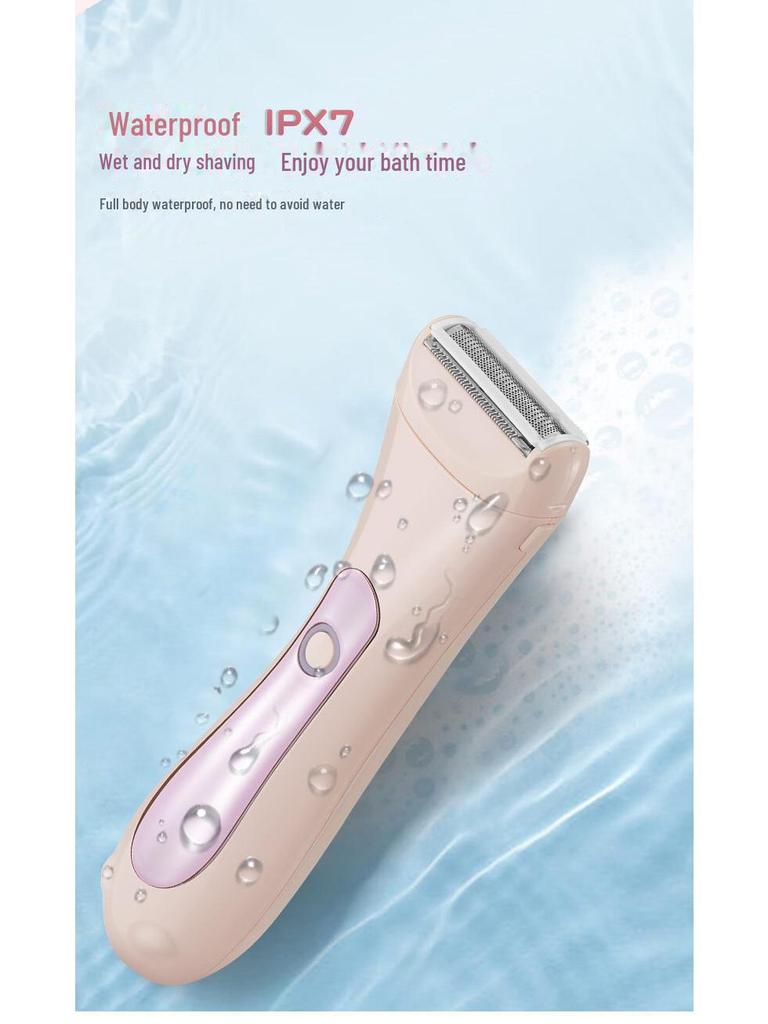 Женская портативная электробритва для влажного/сухого бритья — идеально подходит для удаления волос в области подмышек и груди