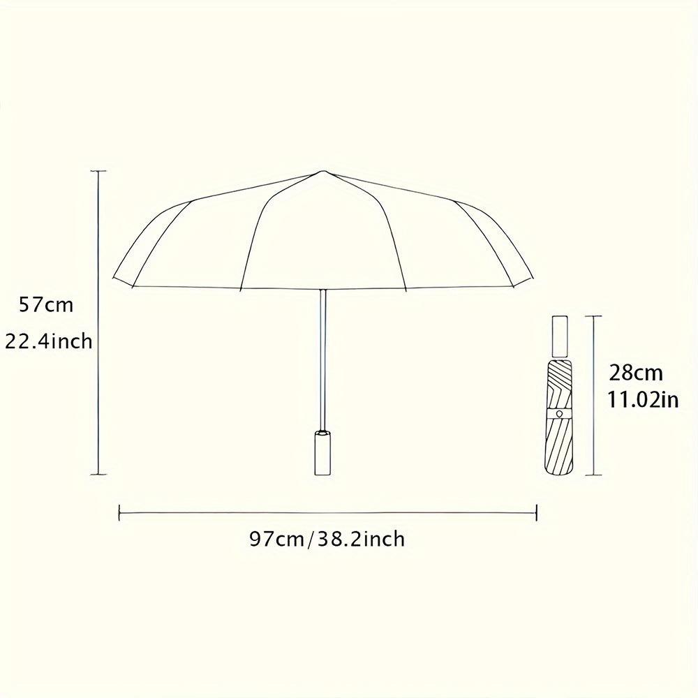 Folding Umbrella The Umbrella Features a Large Soccer Ball Pattern with a Grassy Background. Fits Travel, Backpack, Holiday Gi