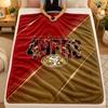 Flannel BlanketSan Francisco 49ers Warm Soft Throw Blanket for Indoor Sofa Bed Living Room Use