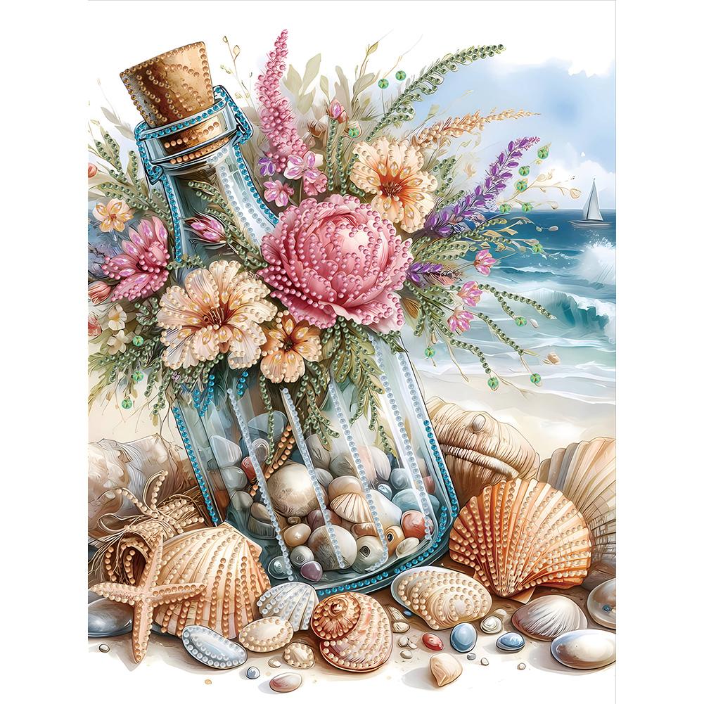 5D DIY Seashell Diamond Painting Series Частичная специальная форма сверла Diamond Painting Seashell Kit Decoration