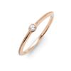 LEGAN Pink Gold Diamond Size K18PG Natural Made In Japan Ring, 13, Milgrain, Simple, Slim, Diamond, Women's,