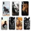 Run Horse Animal Phone Case Transparent Soft For Iphone 5 5s 5c Se 6 6s 7 8 11 12 Plus Mini X Xs Xr Pro Max