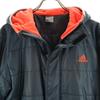 Adidas Длинный спортивный плащ M Угольно-серый Хлопковый наполнитель Мужской Б/у