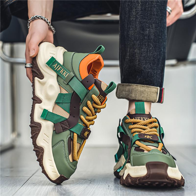 Мужская обувь Повседневная обувь на толстой подошве Кроссовки Тренд Универсальная обувь для осеннего сезона Спорт