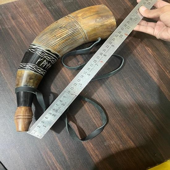 Set of 6 Viking War Genuine Horn Whistle, Medieval Sounding Horn, Norse Cattle Bugle, Ancient Hunting Tool, Resonating