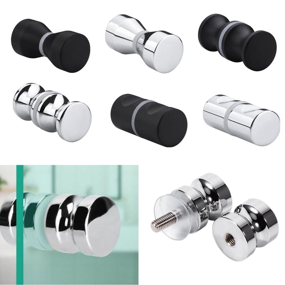 Useful Bathroom Kitchen Hardware Wardrobe Pulls Glass Door Knob Cabinet Handle Shower Door Handle